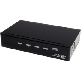 StarTech.com HDMI Splitter 1 In 4 Out - 1080p - 4 Port -Mounting Brackets - 1.3 Audio - HDMI Multi Port - HDMI Audio Splitter - Displays The Same Image With Sound On 4 Screens; Splitter / Signal Amplifier - Edid Between Your Video Source And Displays Nat