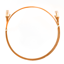 5m CAT6 Ultra Thin Lszh Ethernet Network Cable | Orange 004.004.5007