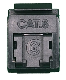 CAT6 Keystone RJ45 Jack For 110 Face Plate | 10 Pack Black 010.004.1003