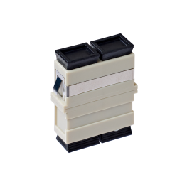 Sc OM1 Multimode Through Coupler Flangeless Duplex | Beige 015.002.0078