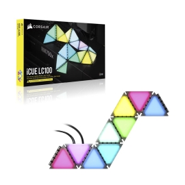 Corsair Icue LC100 Case Accent Lighting Panels - Mini Triangle - 9x Tile Expansion Kit (Ls) CL-9011115-WW