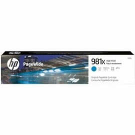 HP 981X High Yield Cyan Original PageWide Cartridge L0R09A