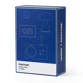 Lexon Gift Set Pantone - Includes Mino+ Mini Speaker, Flip Classic Clock, Mina M Lamp, Thykho 3 Speaker - Classic Blue LD-LBPT01-B