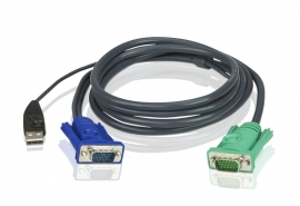 Aten Kvm Cable 3m With VGA & USB To 3in1 Sphd 2L-5203U