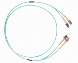 4 Cabling 10m St-st Om3 Multimode Fibre Optic Cable: Aqua Fl.om3stst10m