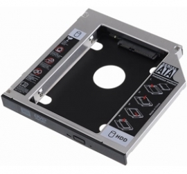 I-tech Sata 2nd Hdd Caddy Case For 12.7mm Universal Laptop Cd / Dvd-rom Optical Bay