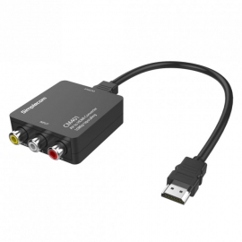 Simplecom CM401 Composite AV CVBS 3RCA to HDMI Video Converter 1080p Upscaling (CM401)