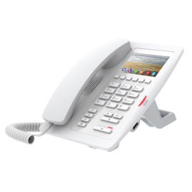 Fanvil H5 Hotel/ Office Enterprise IP Phone - 3.5' Colour Screen, 1 Line, 6 x Programmable Buttons, Dual 10/100 NIC, POE, 2 Years Warranty- White (H5-W)