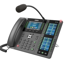 Fanvil X210i Enterprise IP Phone - Intercom Paging Phone, 4.3' (Video) Colour Screen, 20 Lines, 106 x DSS Buttons, Dual Gigabit NIC (X210i)