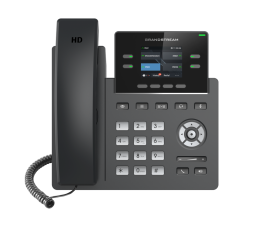 Grandstream GRP2612W 4 Line IP Phone, 2 SIP Accounts, 320x240 Colour Screen, HD Audio, Inbuilt WiFi, Powerable Via POE