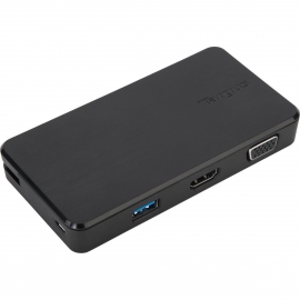 Targus USB 3.0 & USB-C Dual Travel Dock Connects 2 monitors, 1x HDMI 1x VGA, Supports Projectors and HDTVs, PCs, Macs, and Android Devices (DSU100US)