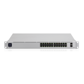 Ubiquiti UniFi 24-port switch with (24) Gigabit RJ45 ports and (2) 10G SFP+ ports (USW-Pro-24)