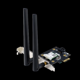 ASUS PCE-AX3000 AX3000 Dual Band PCI-E WiFi 6 (802.11ax) Adapter, 160MHz, Bluetooth 5.0, WPA3, OFDMA, MU-MIMO (WIFI6) (PCE-AX3000)