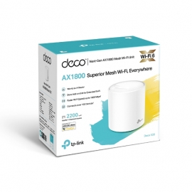 TP-Link AX1800 Whole Home Mesh Wi-Fi 6 System Up To 200 sqm Coverage, WIFI6 (Deco X20(1-pack))