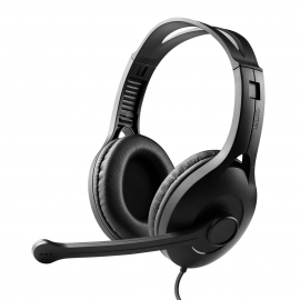 Edifier K800 USB Headset with Microphone - 120 Degree Microphone Rotation, Leather Padded Ear Cups, Volume/Mute Control (K800)
