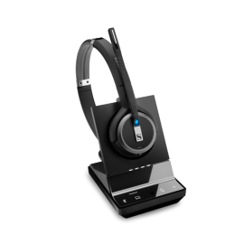 EPOS Sennheiser Impact SDW 5064 DECT Wireless Office Binaural headset w/ base station, for PC & Mobile, with BTD 800 dongle (1000618)