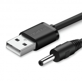 UGREEN USB2.0-A to DC 3.5mm M/F Charging Cable 1m (Black) (ACBUGN10376)