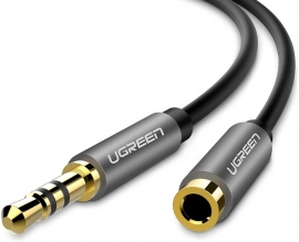 UGREEN 3.5mm Male to 3.5mm Female Extension Cable 5m (Black) (ACBUGN10538)