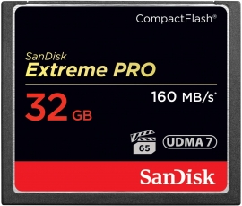 SanDisk Extreme Pro CFXP 32GB CompactFlash 160MB/s (FFCSAN32GBCFE1601)