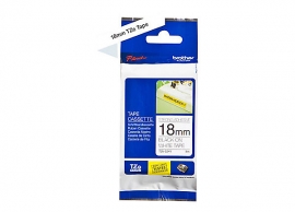 Brother 18MM Black White Tape Strong Adhesive TZE Tape TZE-S241