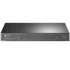(CH)TP-Link Tl-Sg1210P 10-Port Gigabit Desktop Switch With 8-Port PoE+ Igmp Snooping 1 Gigabit Sfp Slot, Fanless TL-SG1210P