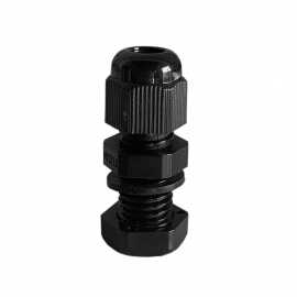 4C | 12mm Nylon Cable Gland Long Threaded with Washer - 40 Pack (040.050.0039)
