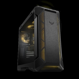 ASUS GT501 TUF GAMING CASE Grey ATX Mid Tower Case With Handle, Supports EATX, Tempered Glass Panel, 4 Pre-Installed Fans 3x120mm RBG 1x140mm PWN (GT501 TUF GAMING CASE/GRY/WITH HANDLE)