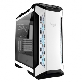 ASUS GT501 TUF GAMING CASE White ATX Mid Tower Case With Handle, Supports EATX, Tempered Glass Panel, 4 Pre-Installed Fans 3x120mm RBG 1x140mm PWN (GT501 TUF GAMING CASE/WT/HANDLE)