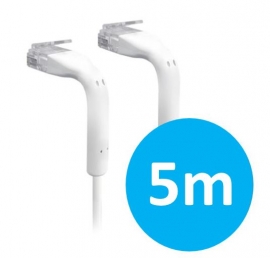 UniFi patch cable with both end bendable RJ45 5m - White (UC-Patch-5M-RJ45)