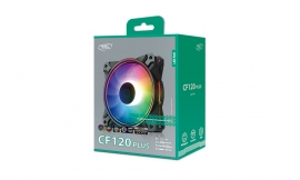 Deepcool CF 120 PLUS 3 in 1 Customisable Addressable RGB LED Lighting 3 PACK (DP-F12-AR-CF120P-3P)
