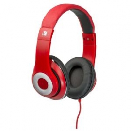 Verbatim Over-ear Calssic Audio Headphones - Red 65067