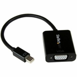 StarTech.com Mini DisplayPort To VGA Adapter, Active Mini DP To VGA Converter, 1080p Video, MDP 1.2 To VGA Monitor Adapter Dongle - 1 X 20-pin Mini DisplayPort 1.2 Digital Audio/Video - Male - 1 X 15-pin Hd-15 - Female - Black MDP2VGA2