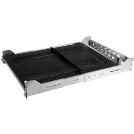 StarTech.com 2U Vented Sliding Rack Shelf W/ Cable Management Arm & 27.7 To 31.6in Adjustable Mounting Depth - 50lbs / 22.7kg - 24in Deep - Steel - 22.68 Kg Maximum Weight Capacity UNISLDSHF192