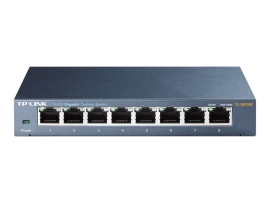 Tp-Link 8-Port Unmanaged Gigabit Switch, Metal Case, 5YR TL-SG108