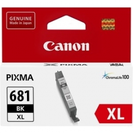 Canon Cli-681 Xlbk Original High Yield Inkjet Ink Cartridge - Pigment Black - 1 Pack - 3120 Pages CLI681XLBK