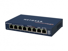 NETGEAR GS108 8-Port Gigabit Ethernet Switch