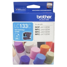 Brother Lc-133C Cyan Ink-600p-MFC-J6520DW/J6720DW/J6920DW And Dcp-J4110Dw/Mfc-J4410Dw/J4510Dw Etc. LC-133C