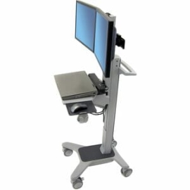 Neo-Flex Dual WideView WorkSpace Dual Monitor Cart (Grey) 24-194-055