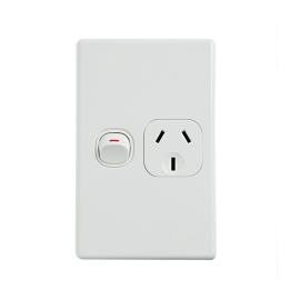 4C | Elegant Single Power Point 250V 10A | Vertical 040.0.0095