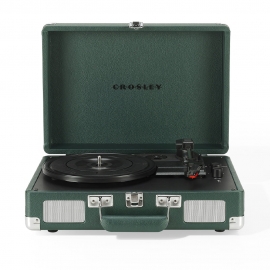 Crosley Cruiser Bluetooth Portable Turntable - Emerald Green CRIW8005F-EM4