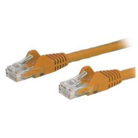 Startech 0.5m Orange Cat6 Ethernet Patch Cable With Snagless Rj45 Connectors N6patc50cmor