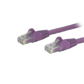 Startech 7m Purple Cat6 Ethernet Patch Cable With Snagless Rj45 Connectors N6patc7mpl