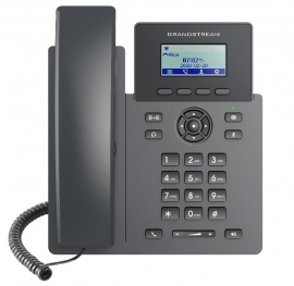 Grandstream GRP2601P 2 Line IP Phone, 2 SIP Accounts, 132x48 Screen, HD Audio, Powerable Via POE (GRP2601P)