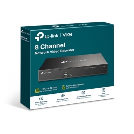 TP-Link VIGI NVR1008H 8 Channel Network Video Recorder, 24/7 Continuous Recording, Up To 10TB (HDD Not Included), 4 Ch Playback, Up To 5MP (1-Ch) (VIGI NVR1008H)