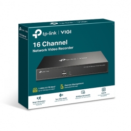 TP-Link VIGI NVR1016H 16 Channel Network Video Recorder, 24/7 Continuous Recording, Up To 10TB (HDD Not Included), 16 Channel Live View, Up To 8MP (VIGI NVR1016H)