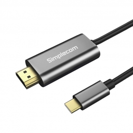 Simplecom DA321 USB-C Type C to HDMI Cable 1.8M (6ft) 4K@30Hz (DA321)