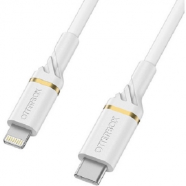 OtterBox USB-C To Lightning 1 Meter Fast Charge MFi / USB PD Cable - Cloud Dust White ( USB C To Lightning ) 78-52552