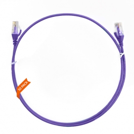 1.5m Cat 6 Ultra Thin LSZH Pack of 50 Ethernet Network Cable. Purple 004.004.4004.50PACK
