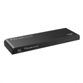 8 Port HDMI Splitter |1 HDMI source to 8 HDMI displays simultaneously with EDID dial switch and HDR function 006.008.1047