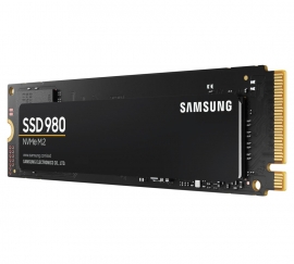 Samsung 980 500GB NVMe SSD 3100MB/s 2600MB/s R/W 400K/470K IOPS 300TBW 1.5M Hrs MTBF AES MZ-V8V500BW